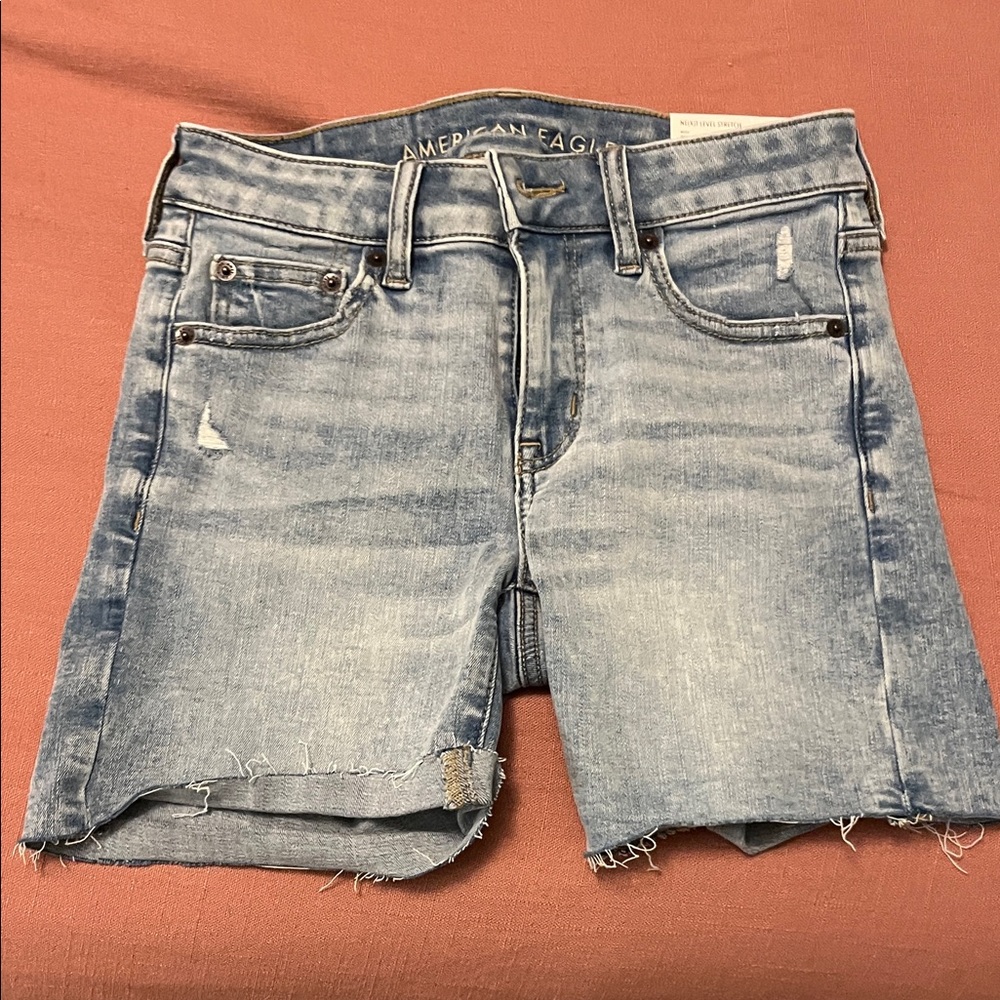 American Eagle Outfitters Light Blue Jean Shorts